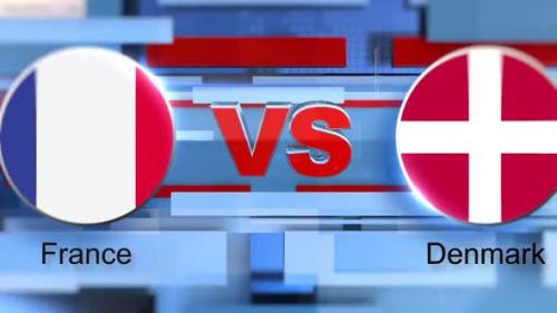 Videohive - Fifa 2022 France Vs Denmark Transition - 38464665 - 38464665