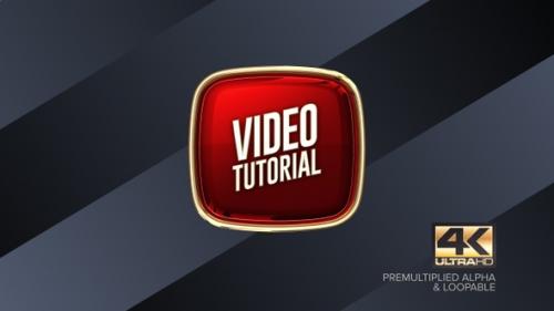 Videohive - Video Tutorial Rotating Sign 4K - 38458957 - 38458957