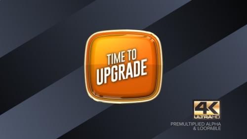 Videohive - Time To Upgrade Rotating Sign 4K - 38458959 - 38458959