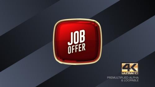 Videohive - Job Offer Rotating Sign 4K - 38458965 - 38458965