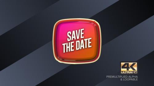 Videohive - Save The Date Rotating Sign 4K - 38458970 - 38458970