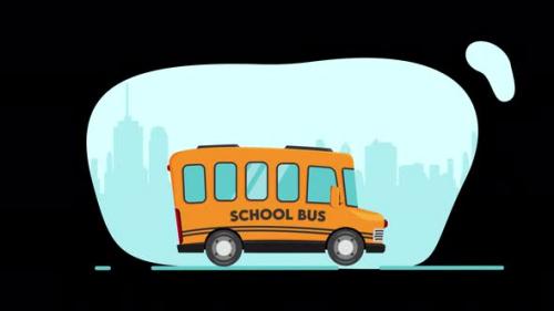 Videohive - Elegant School Bus - Transparent - 38459164 - 38459164