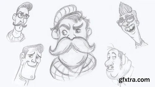 The Ultimate Caricature Drawing From Beginner to Advanced ( Male Character)