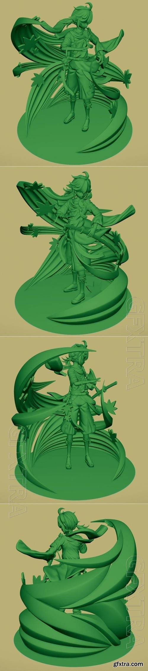 3D STL Kaedehara Kazuha - Genshin Impact