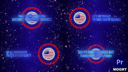 Videohive - USA July 4th Independence Day Titles MOGRT - 38382026 - 38382026