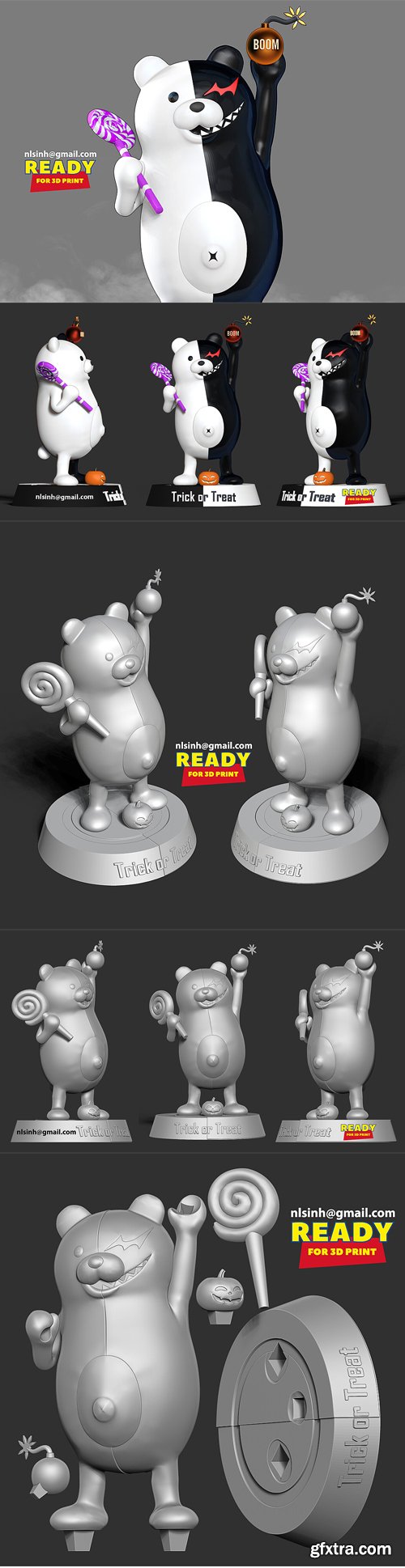 CubeBrush - Monokuma - Trick or Treat