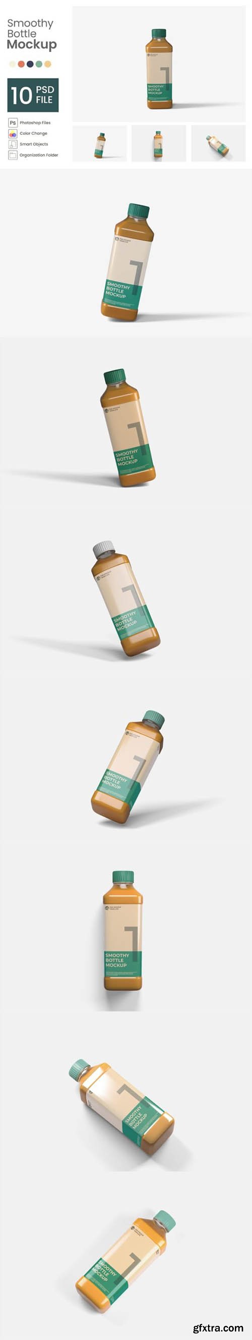 Smoothy Bottle Mockup