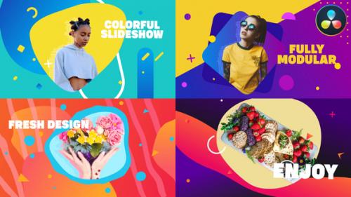 Videohive - Smooth Colorful Slideshow | DaVinci Resolve - 38490186 - 38490186