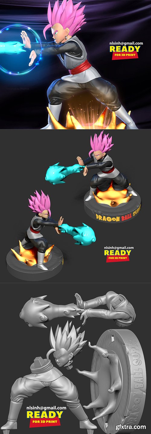 CubeBrush - Teen Gohan Black - Kamehameha