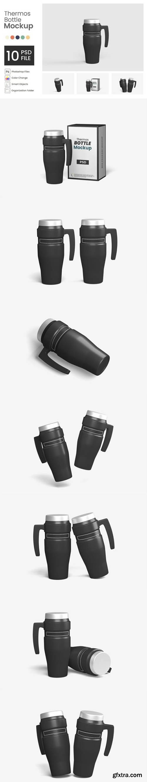 Thermos Bottle Mockup