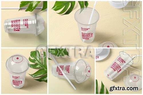 Plastic Smoothie Glass Mockups WLHZK3S