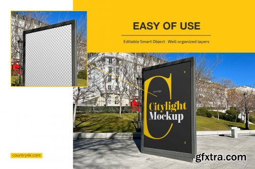 CreativeMarket - Citylight Outdoor Advertising Mockup 7259192