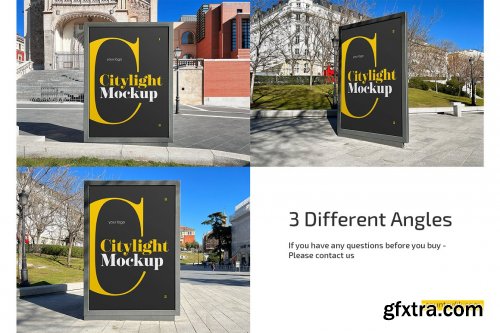 CreativeMarket - Citylight Outdoor Advertising Mockup 7259192