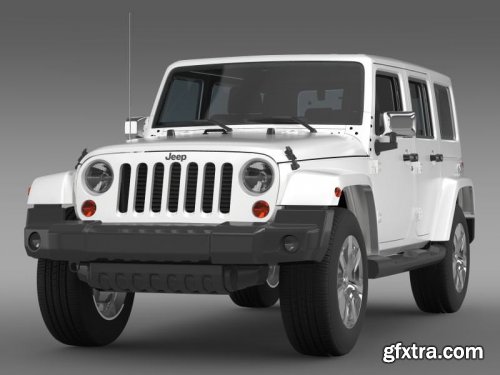 Cgtrader - Jeep Wrangler Unlimited Indian Summer 2014