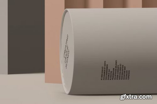 Matte Bottle and Paper Tube Mockups