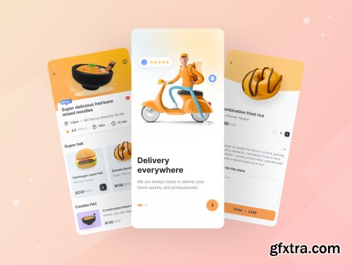 Yummy! - Delivery Food App : iOS Ui Kit