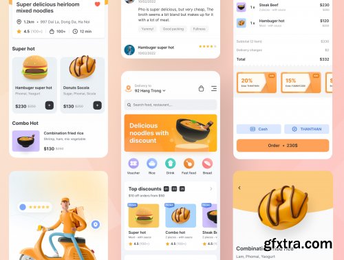 Yummy! - Delivery Food App : iOS Ui Kit