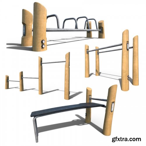 Exercise Machine Kompan 3d Model