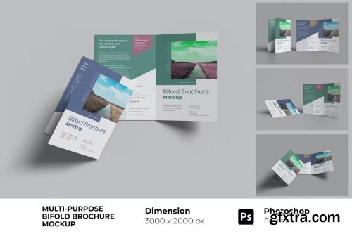 Multi-purpose Bifold Brochure Mockup