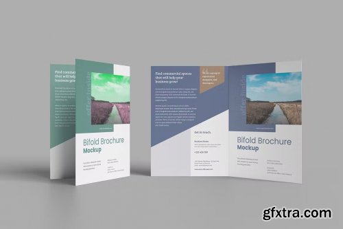 Multi-purpose Bifold Brochure Mockup