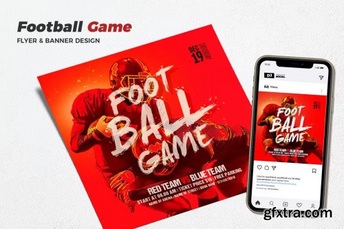 Football Game Match Social Media Promotion