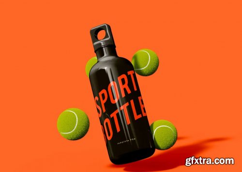 Floating Aluminum Sport Bottles with Tennis Balls