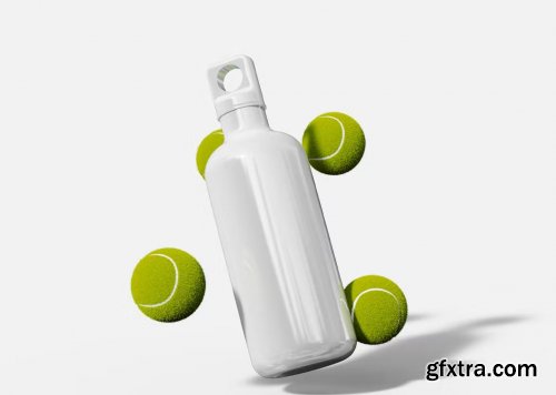 Floating Aluminum Sport Bottles with Tennis Balls