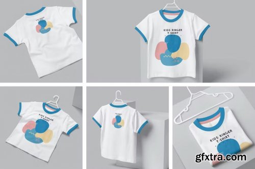 Kids Ringer Tshirt Mockups