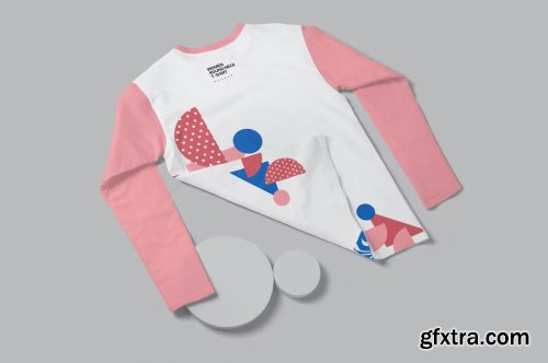 Girl Full Sleeve Crew Tee Mockups