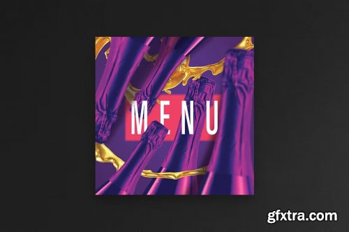 Square Restaurant Menu Template