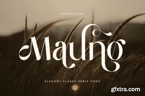 Maung - Elegant Classy Serif Font