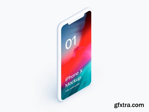 iPhone X Clay 20 Scenes Mockups