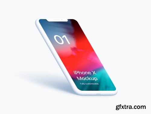 iPhone X Clay 20 Scenes Mockups