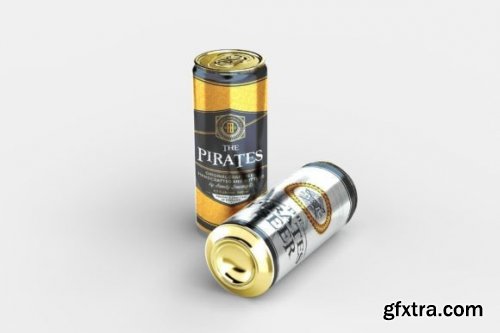  Beer Can Mockup - 8 Views