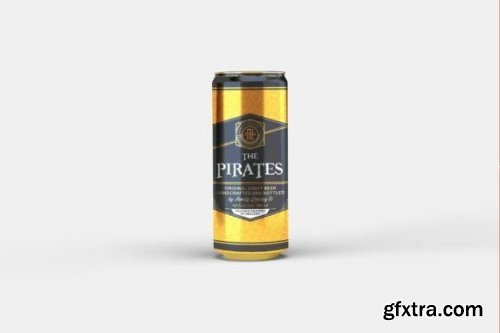  Beer Can Mockup - 8 Views