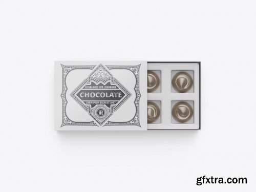 Classic Box Of Chocolates Mockup