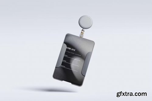 ID card holder mockup