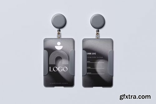 ID card holder mockup