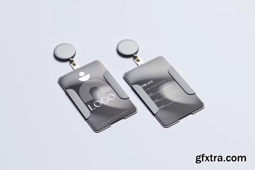 ID card holder mockup