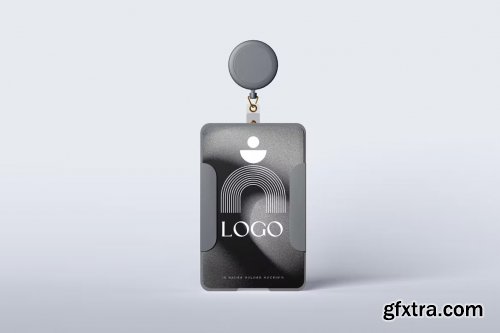 ID card holder mockup