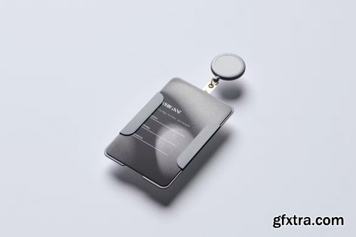 ID card holder mockup