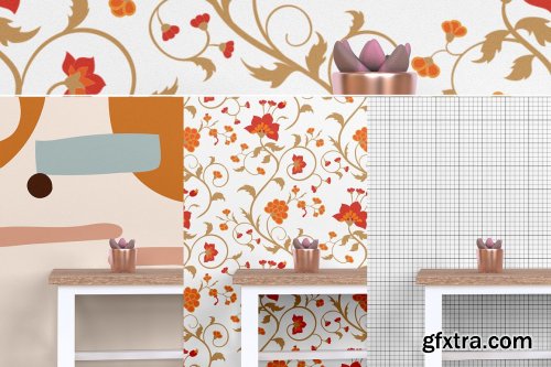 CreativeMarket - Vertical Wall/Wallpaper Mockup v.2 7263528