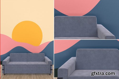 CreativeMarket - Vertical Wall/Wallpaper Mockup v.2 7263528