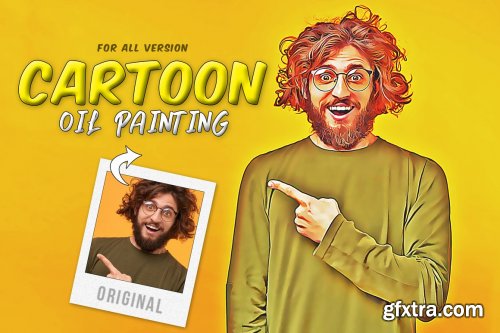 CreativeMarket - Cartoon Oil Painting 6649383