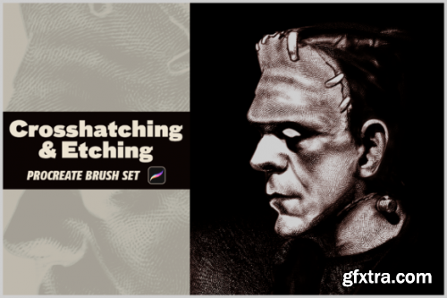 Crosshatching Procreate Brushes Set