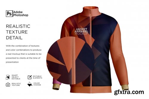 CreativeMarket - Men's Acrople Jacket Mockup 7257330