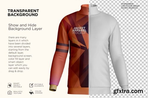 CreativeMarket - Men's Acrople Jacket Mockup 7257330