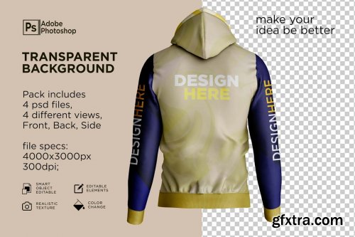 CreativeMarket - Hoodie Jumper Mockup 7159327