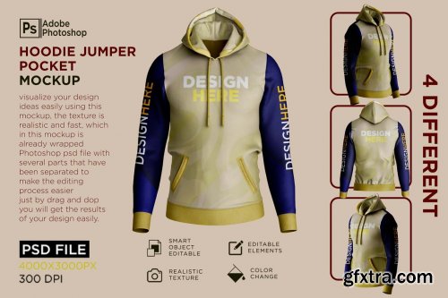 CreativeMarket - Hoodie Jumper Mockup 7159327