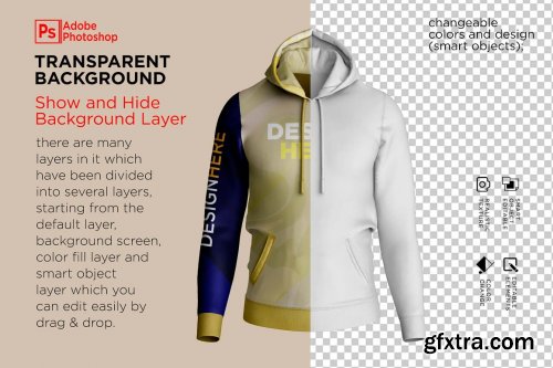 CreativeMarket - Hoodie Jumper Mockup 7159327